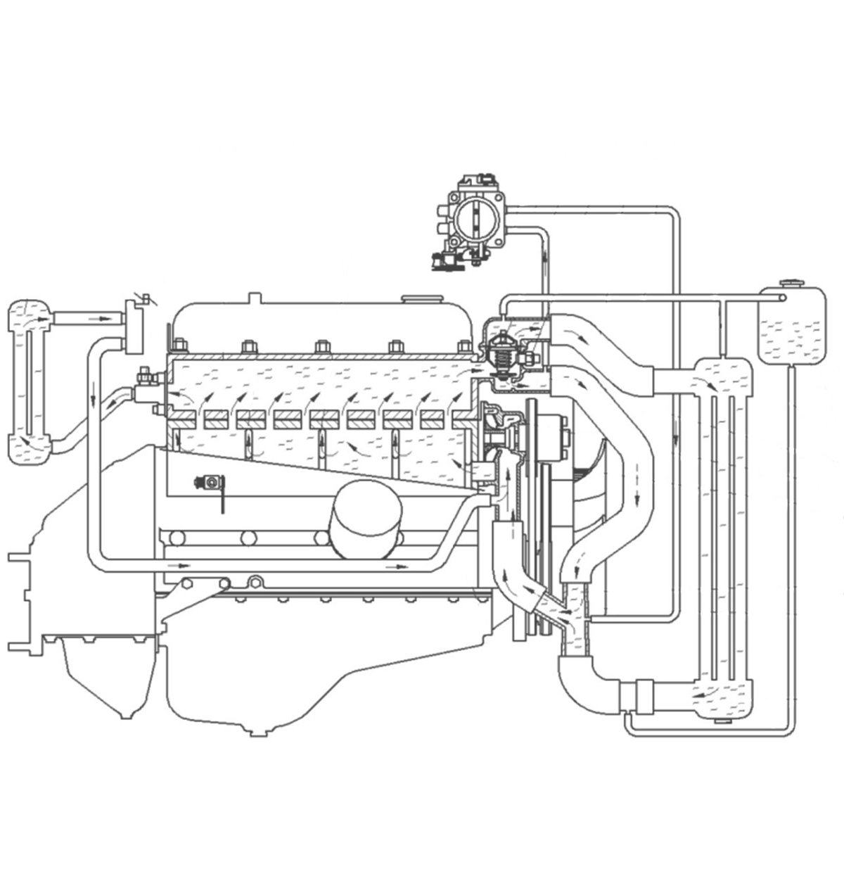 Система охлаждения УМЗ 402