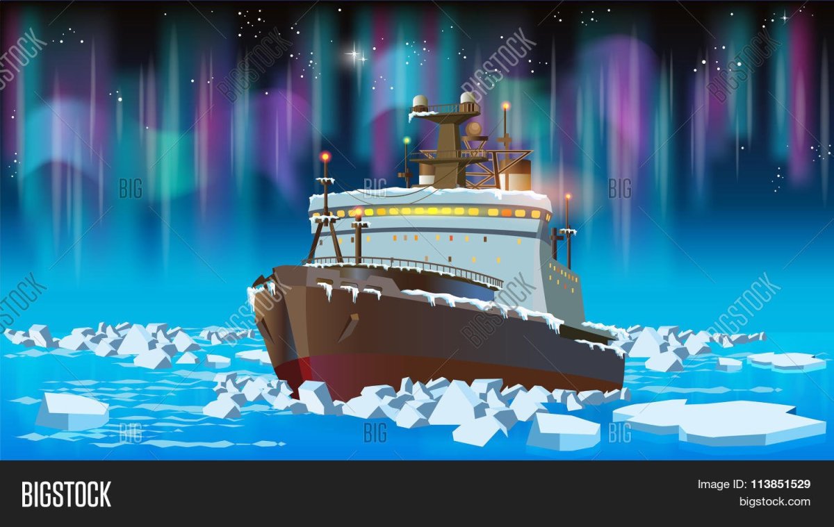 Ледокол Арктика вектор