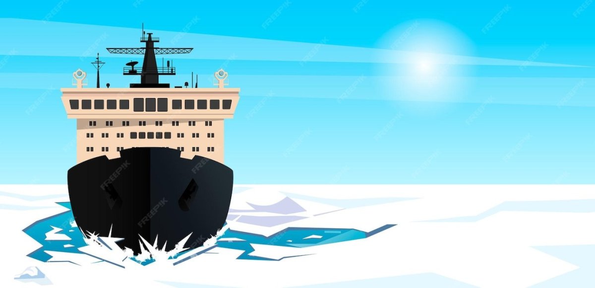 Ледокол векторный клипарт