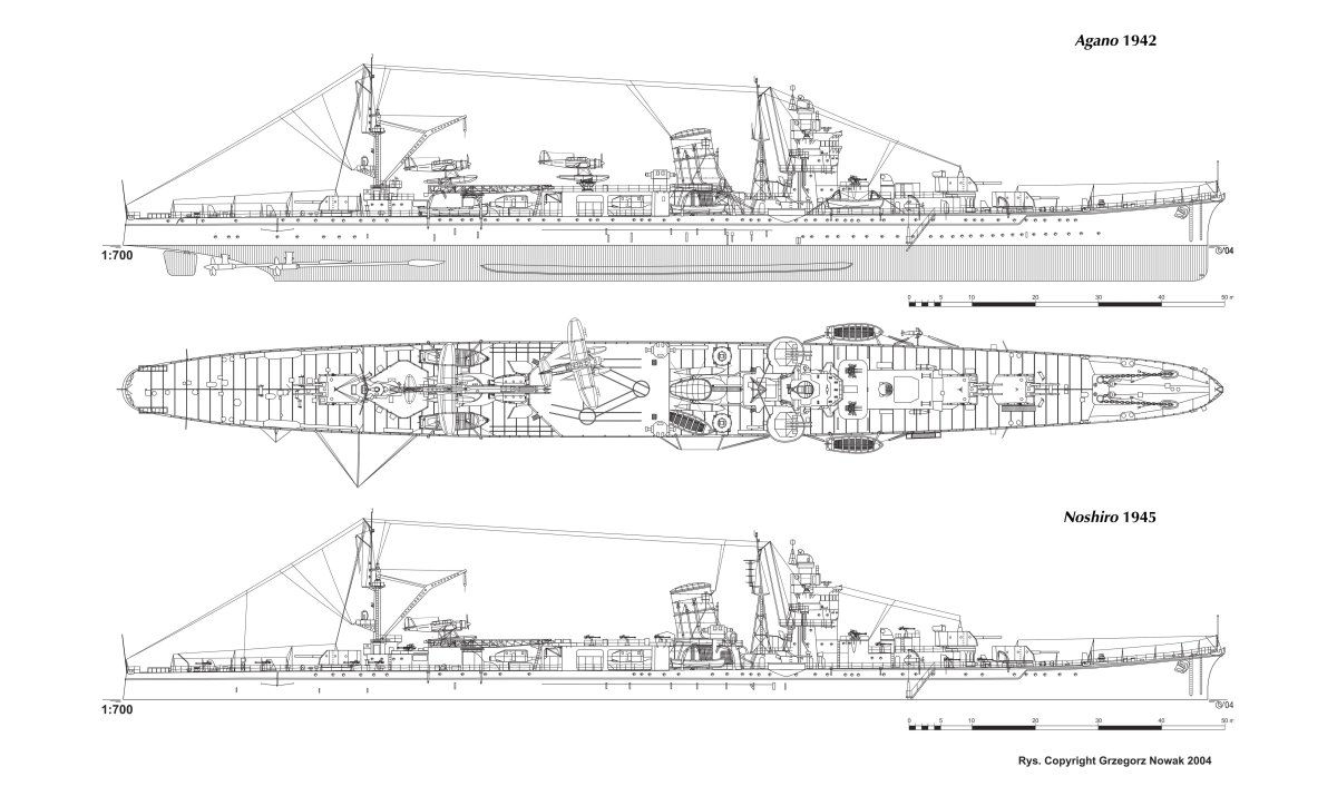 Крейсер Фурутака чертежи