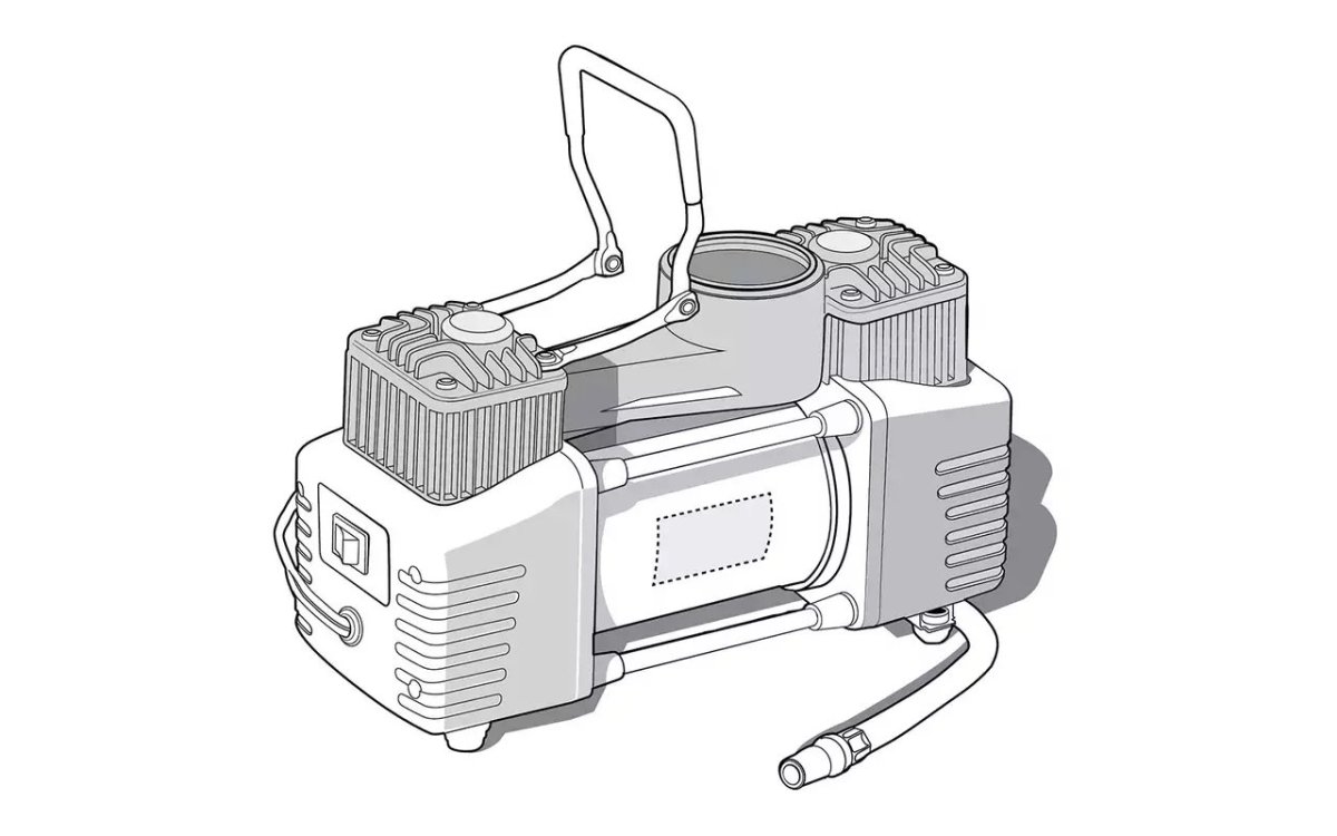 Автомобильный компрессор вектор