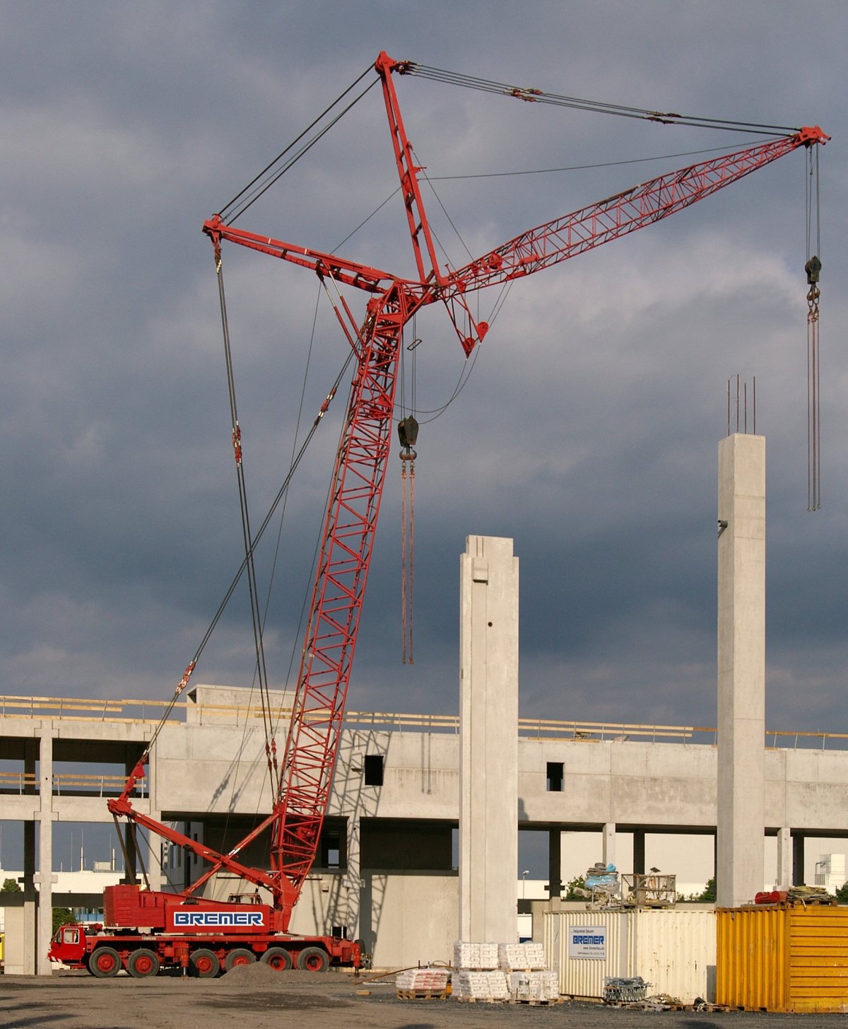 Автомобильный башенный кран АБК-4а