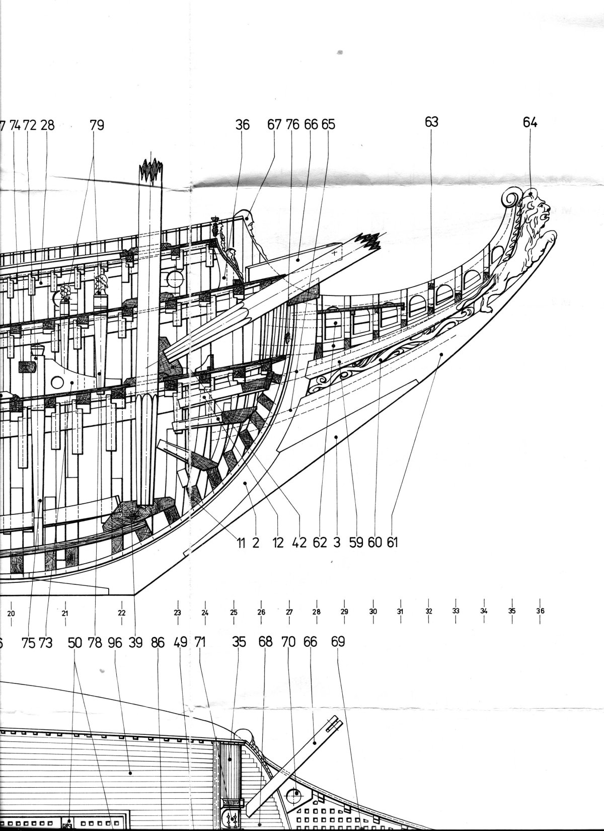 Чертеж корабля prins Willem