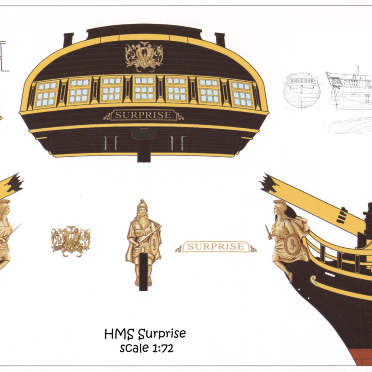 Модель корабля HMS Victory чертеж