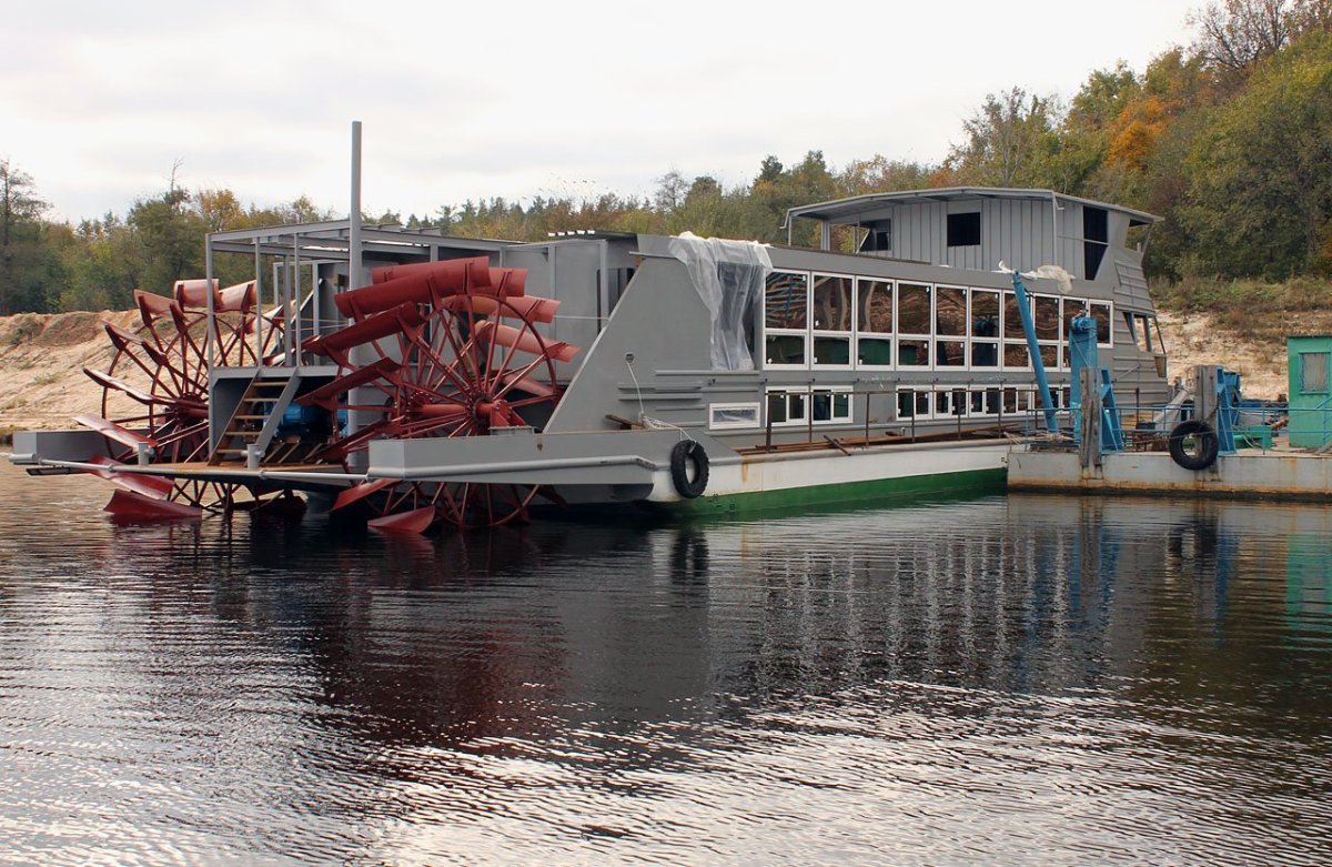 Колесный теплоход проект ПКС-40