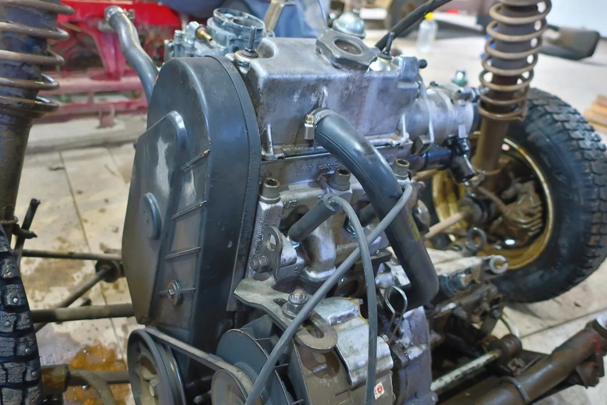 Мотоцикл Урал с двигателем от Оки