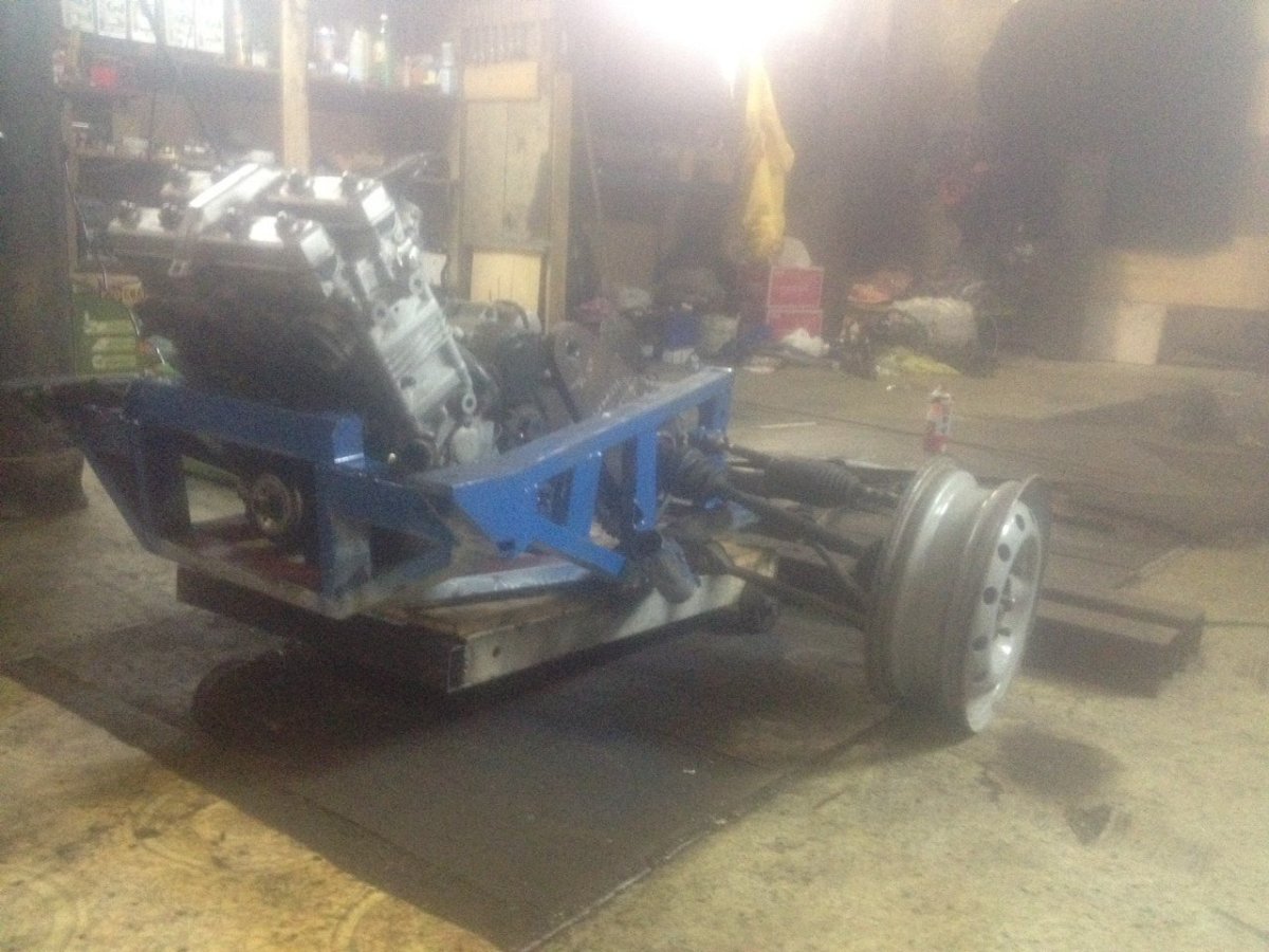 Ока с двигателем от мотоцикла Yamaha r1