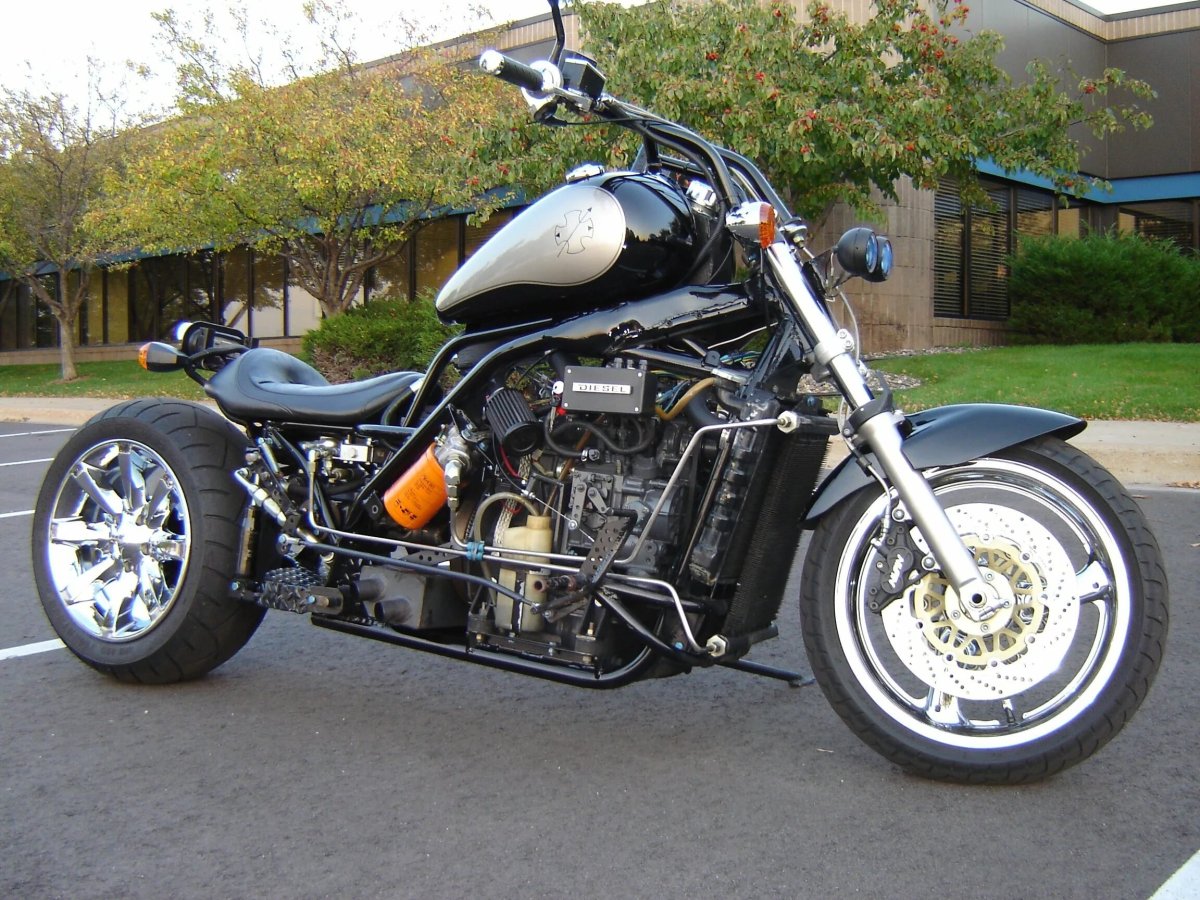 Чоппер с двигателем от Оки