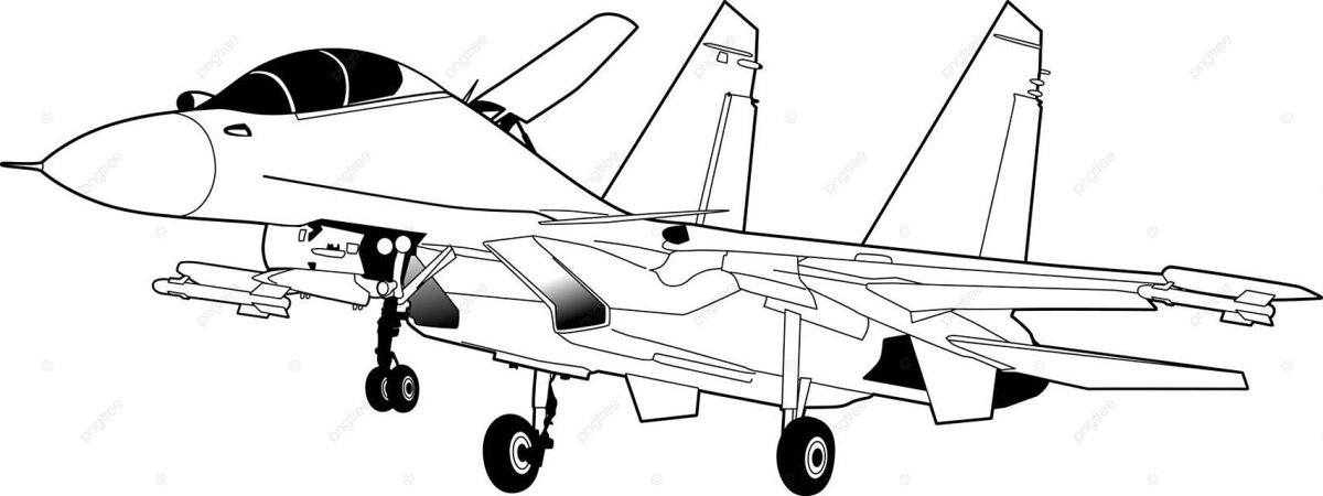 Самолет Су 30 вектор
