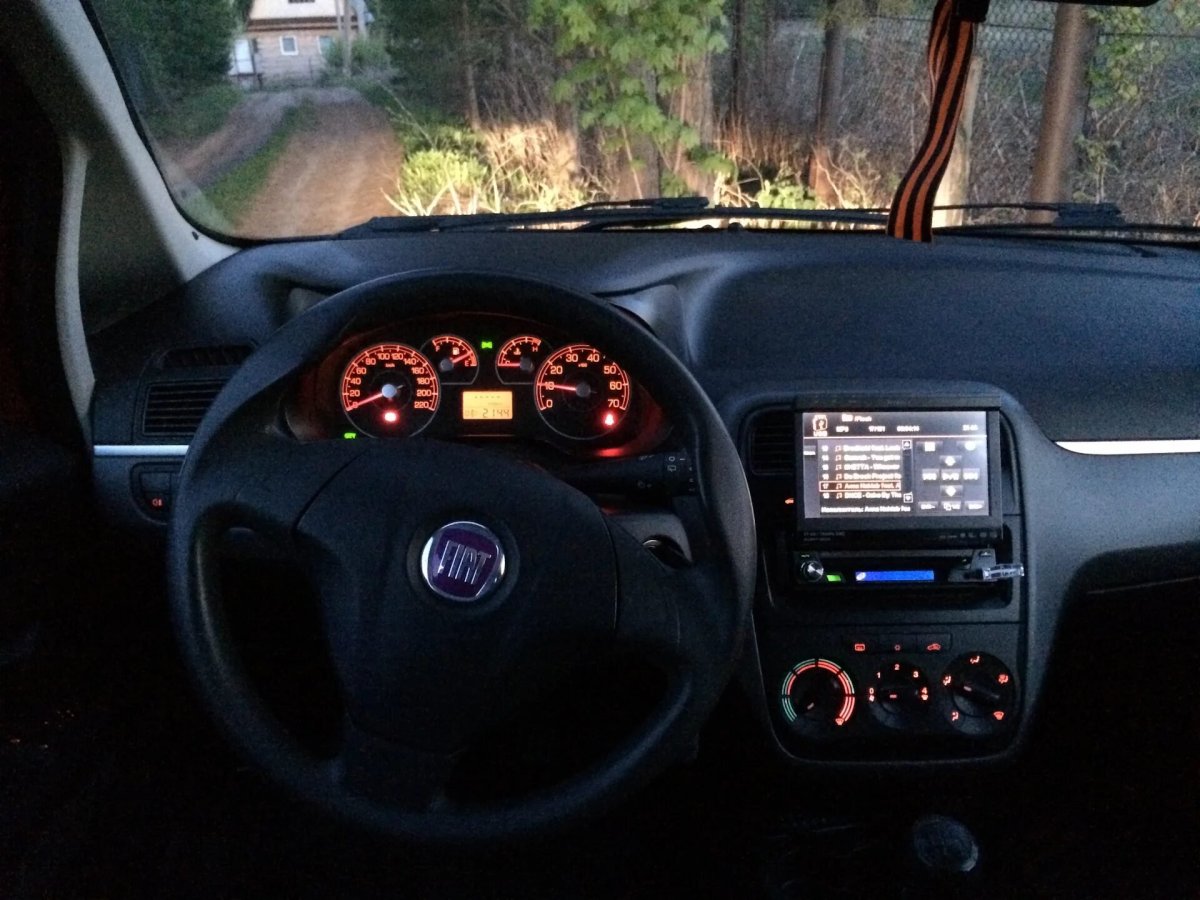 Фиат Альбеа 2 Дин магнитола