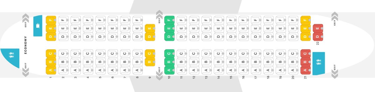 Боинг s7 схема посадочных мест