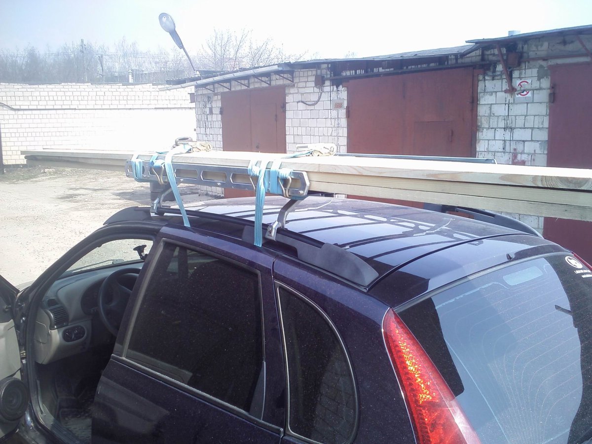 Багажник на крышу Лада Калина 1 седан
