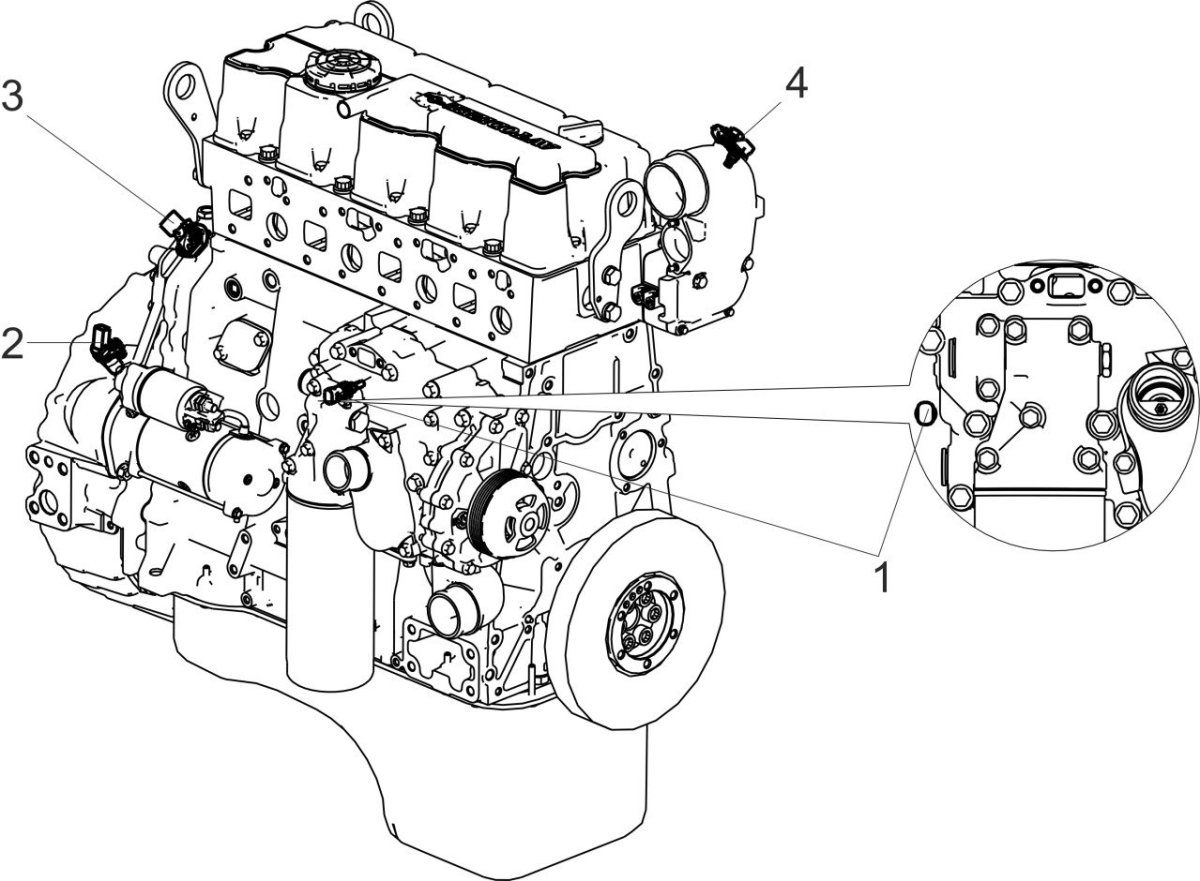Датчик давления масла ЯМЗ 536