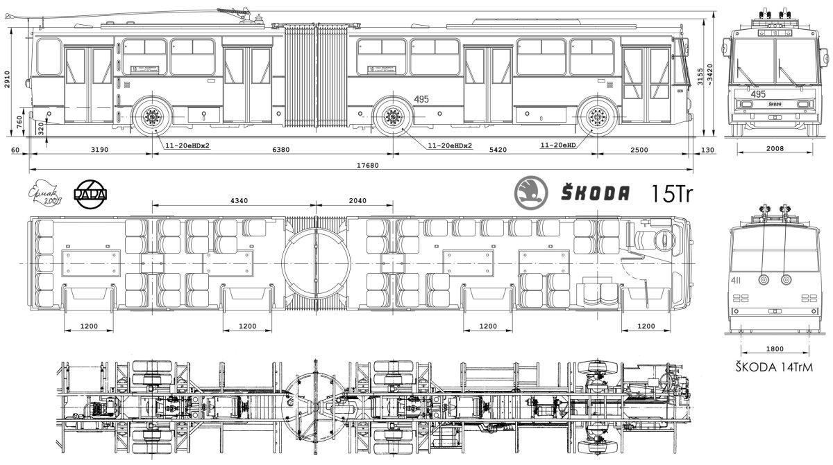 Габариты автобуса ЛИАЗ 6213