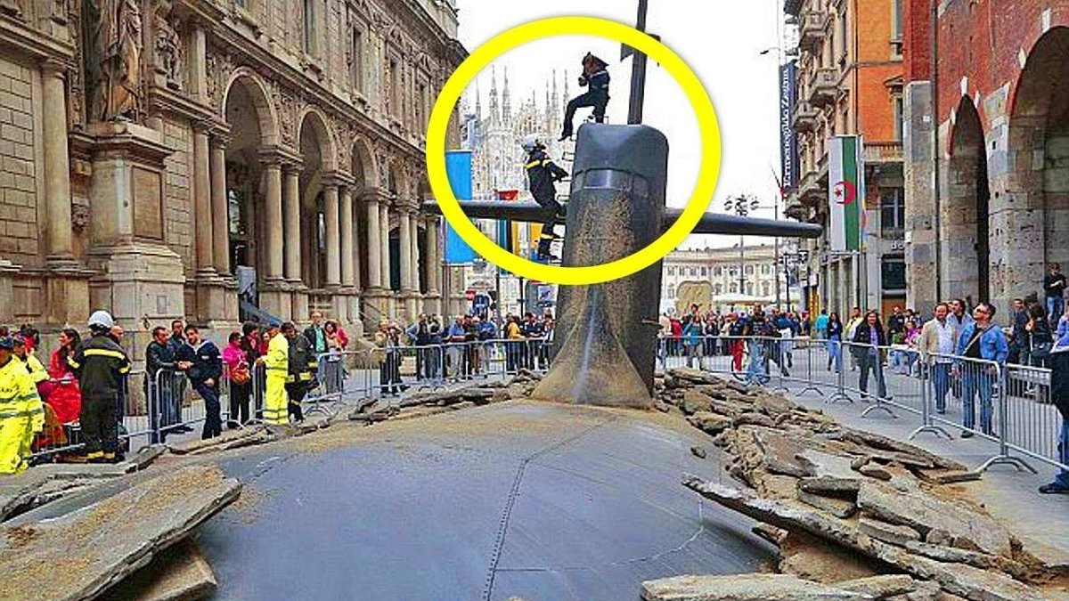 Милан подводная лодка в центре Милана
