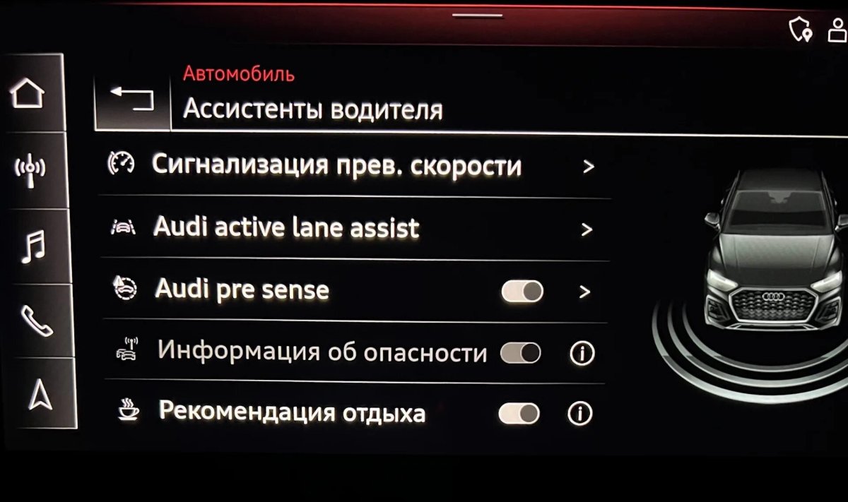 Audi Active Lane assist