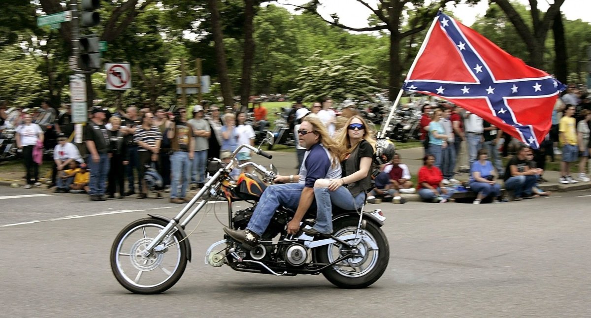 Байкер флаг конфедератов