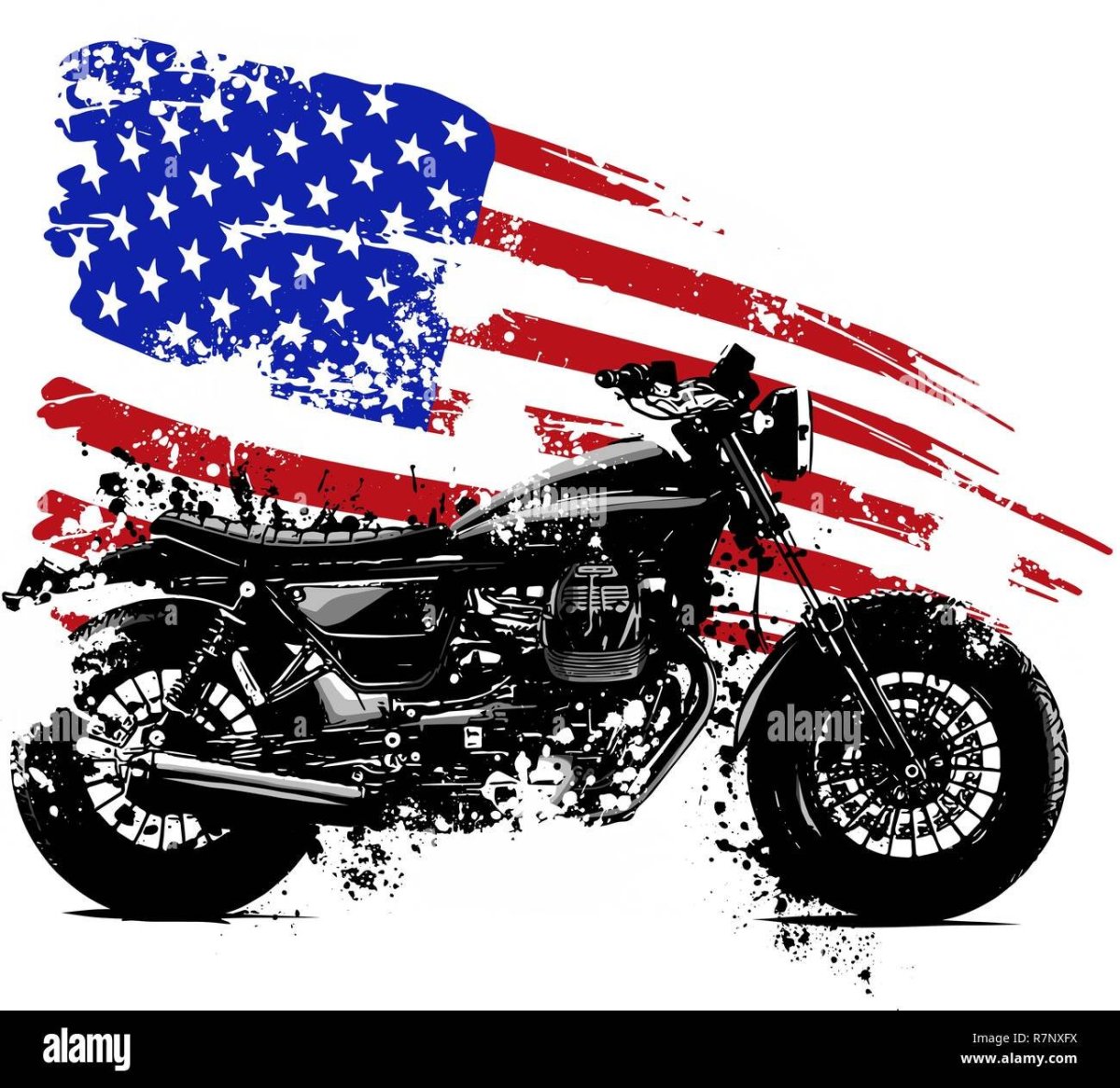 Чопперы американские с флагом