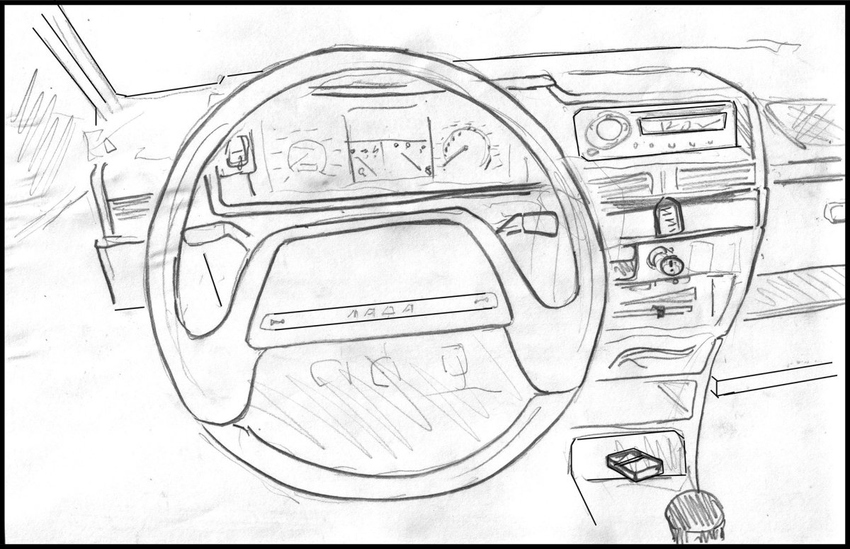 ВАЗ 21099 торпеда рисунок