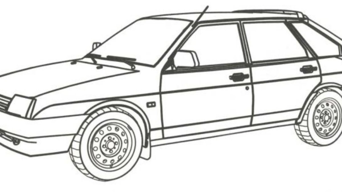 Машины ВАЗ 2109 разукрашки