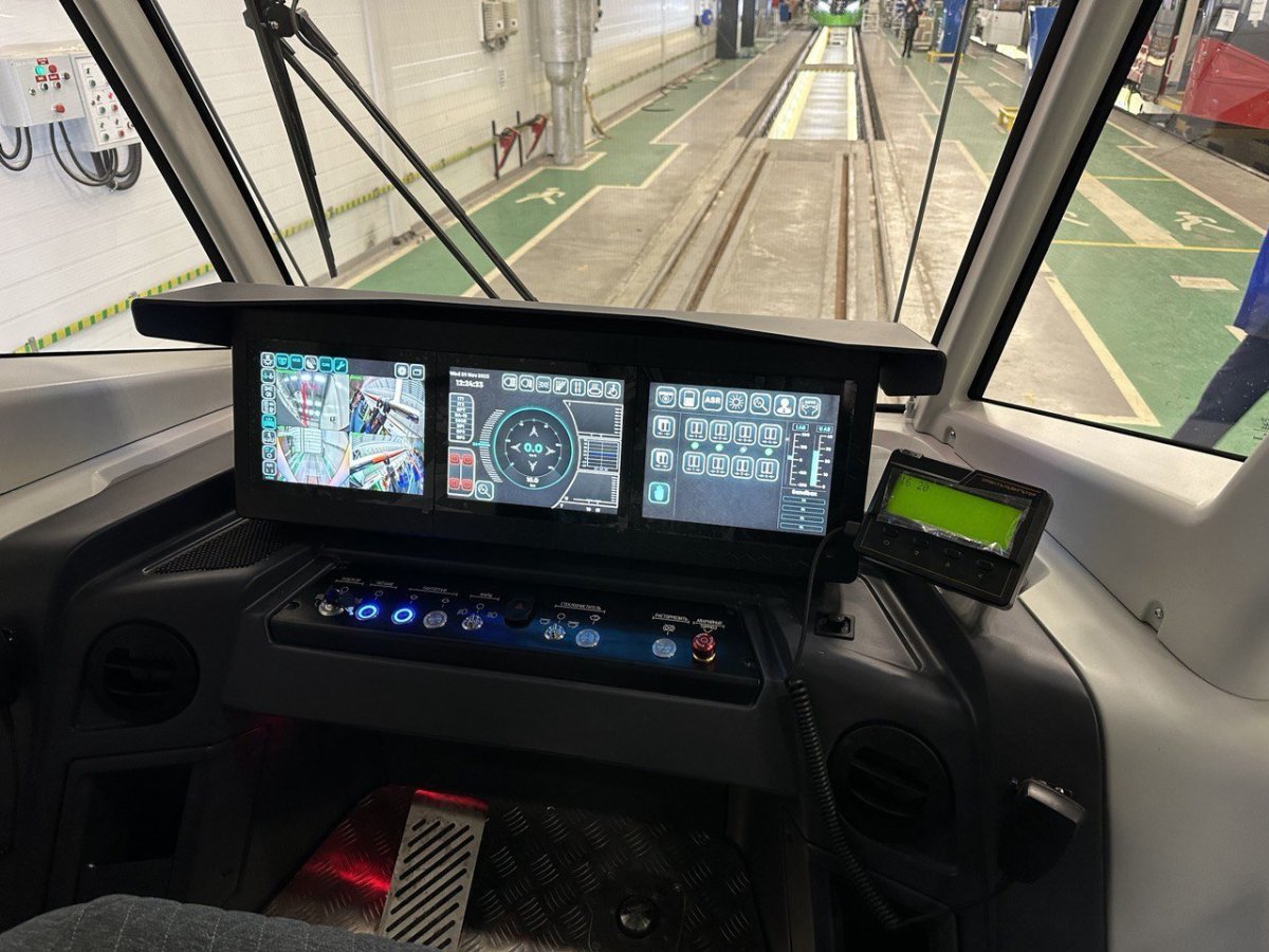 Новый трамвай в Курске Львенок