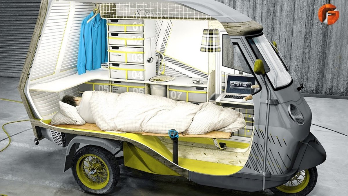 Piaggio Ape 50 кемпер