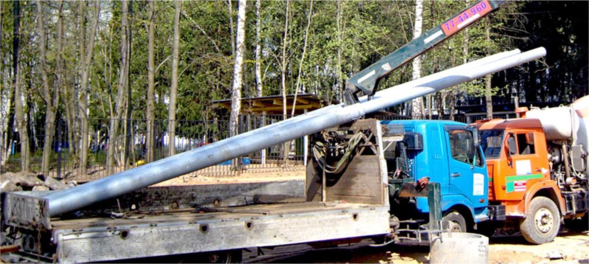 Ложементы для перевозки опор ЛЭП