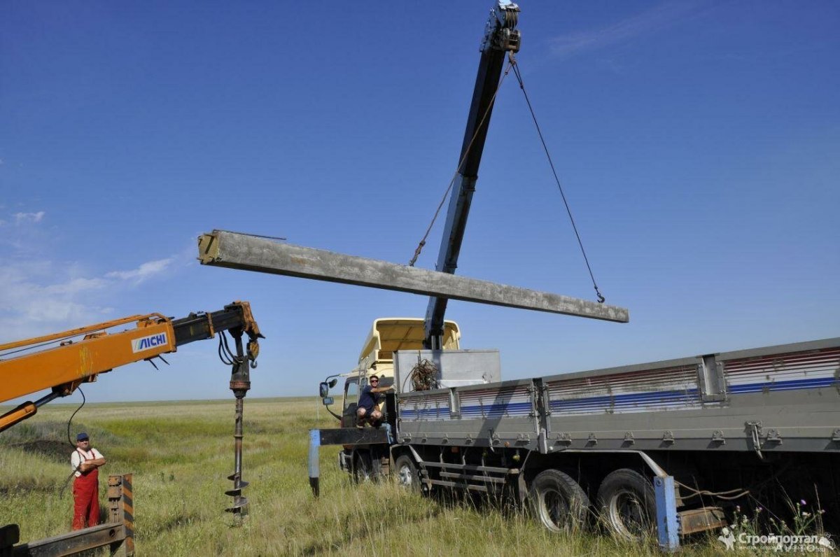 Монтаж опоры св-110