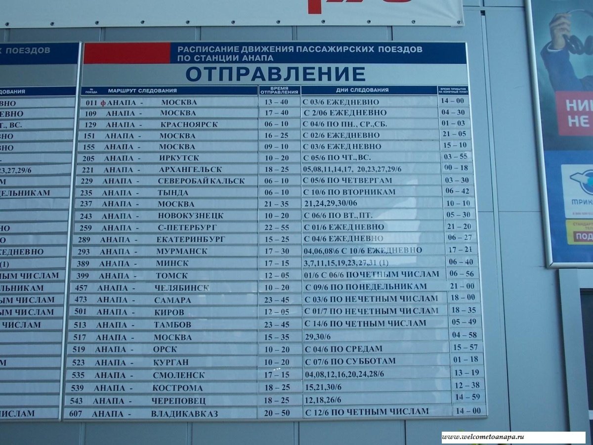 Поезд расписание поездов