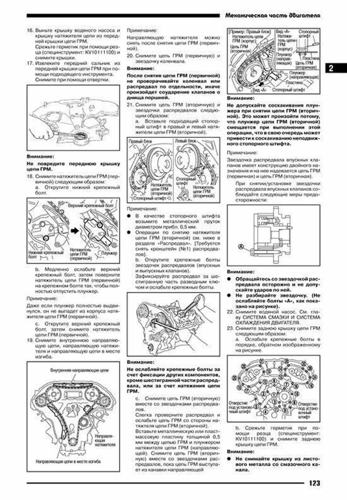 Двигатель Ниссан Теана 3.5 схема