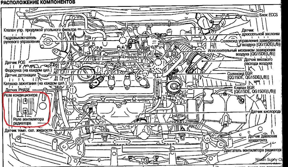 Двигатель qg15 схема