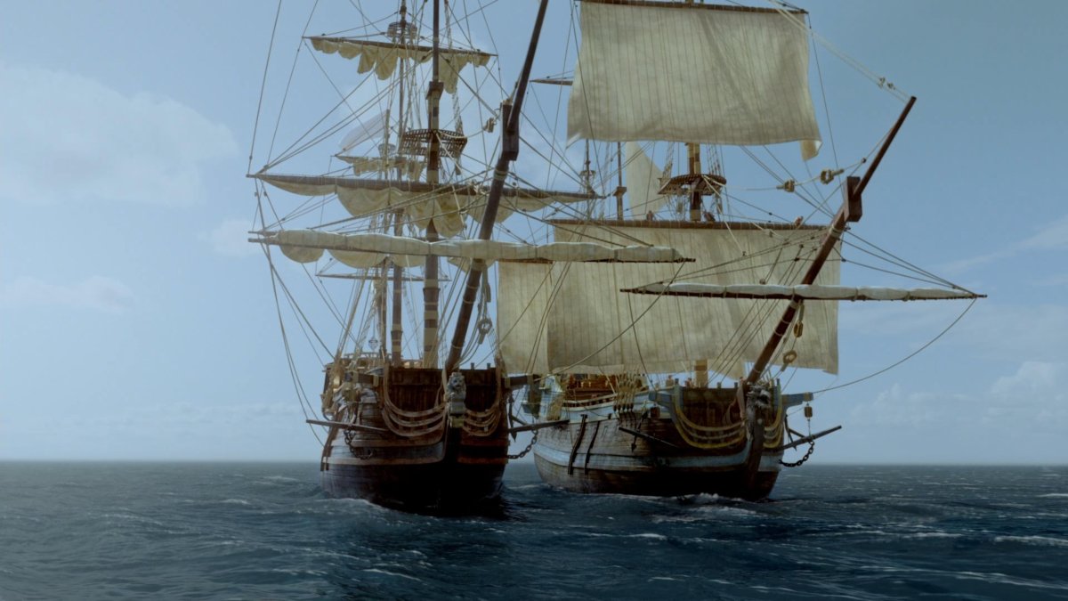 Испанский Галеон черные паруса