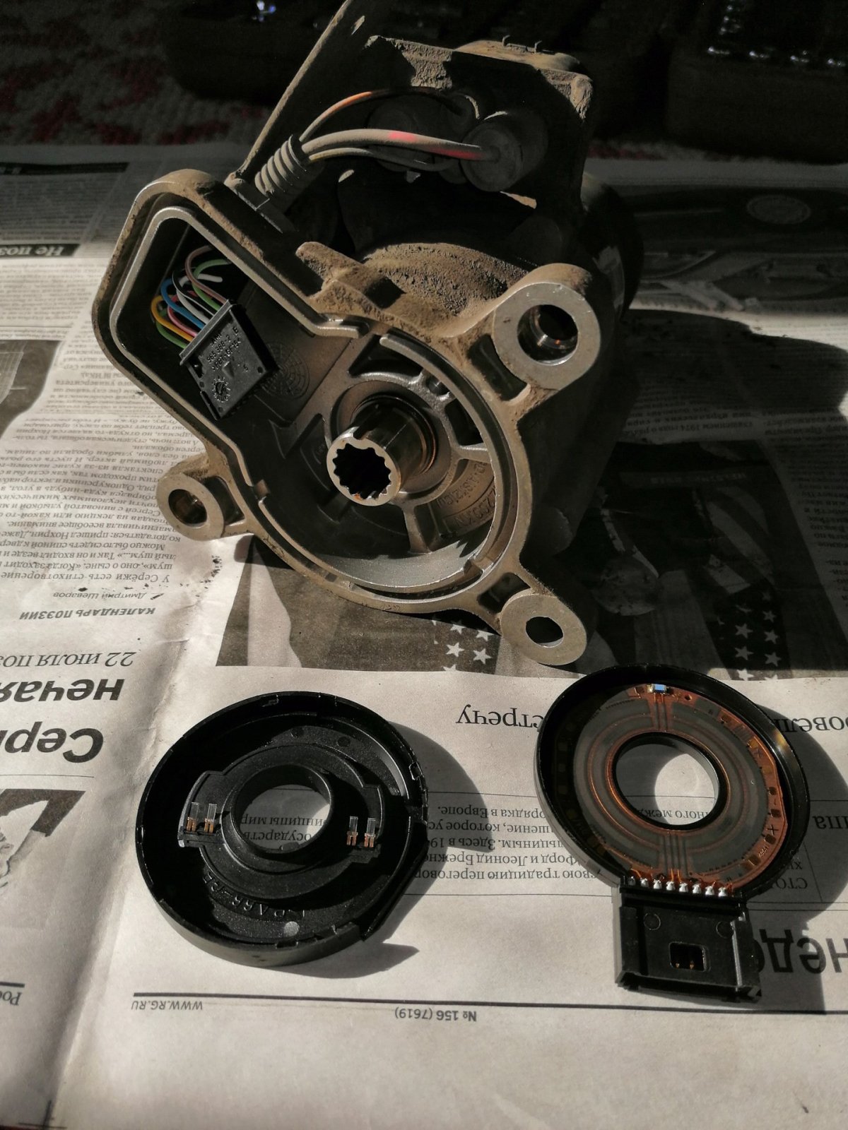 Моторчик раздатки Туарег 3.2