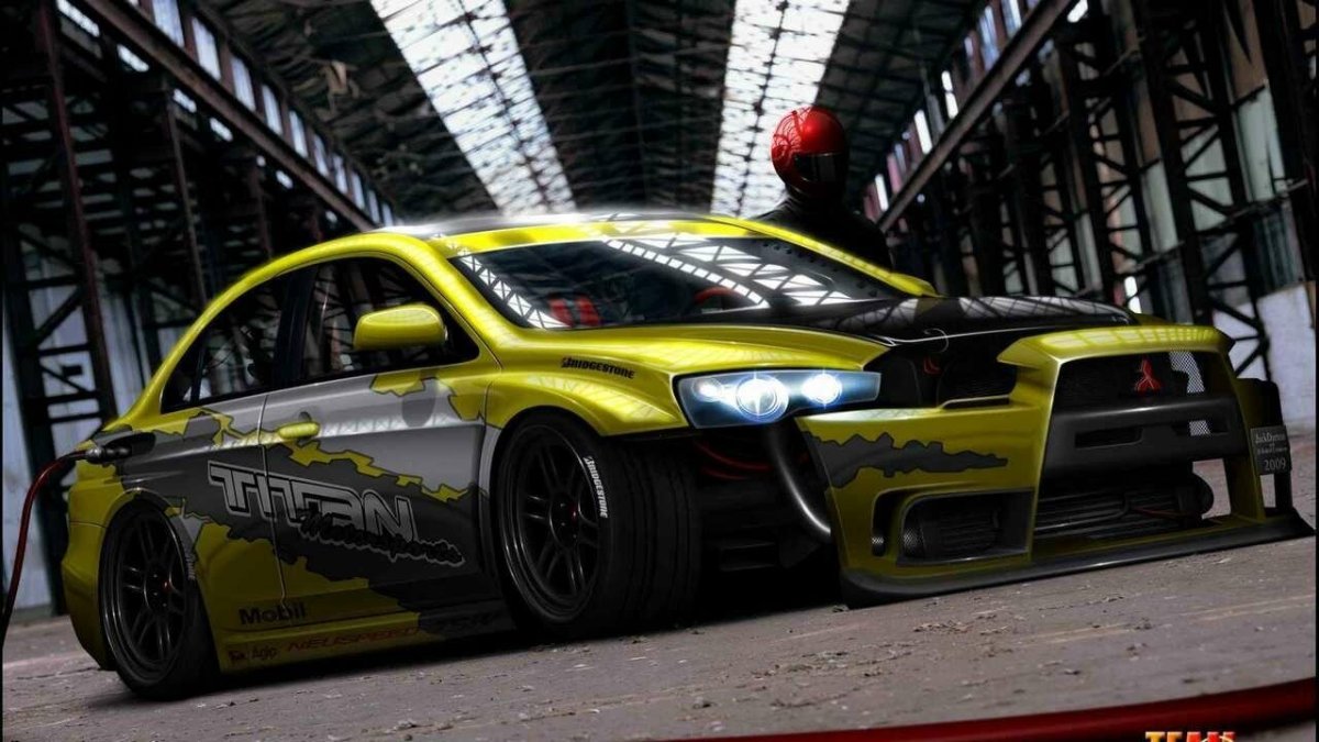 Mitsubishi Lancer Evolution 10 дрифт