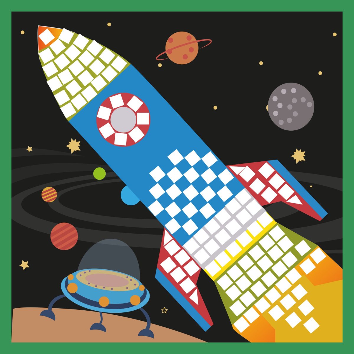 Детские аппликации на тему космос