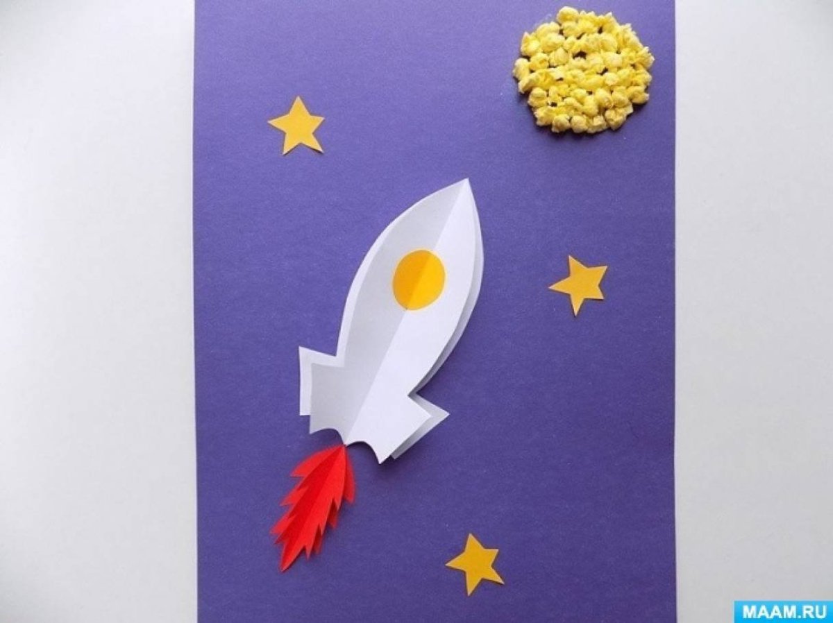 Аппликация на тему космос