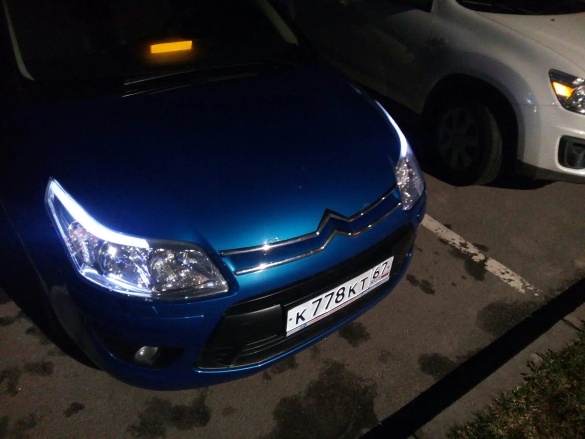 Ситроен с4 Габаритные огни