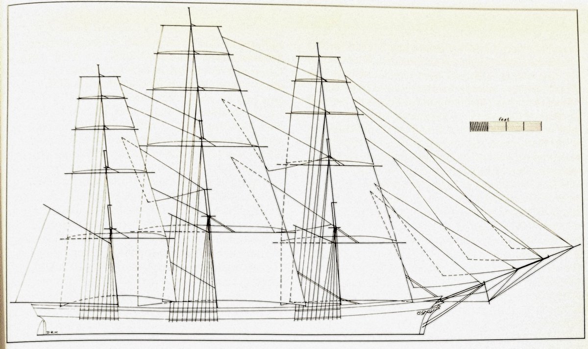 Чайный клипер Фермопилы чертежи