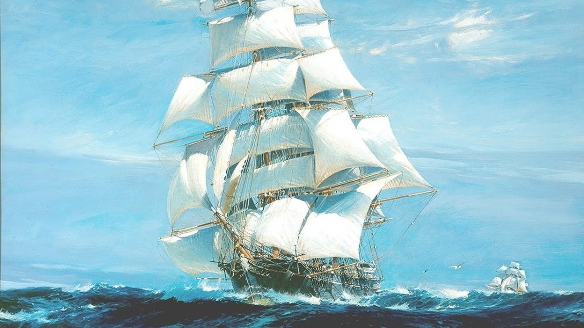 Катти Сарк клипер картина