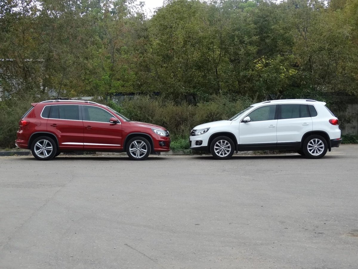 WV Tiguan черный vs r line