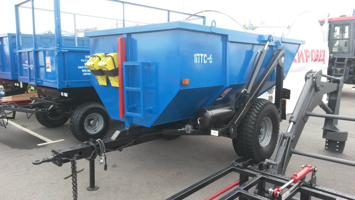 Полуприцеп тракторный самосвальный 1птс-2