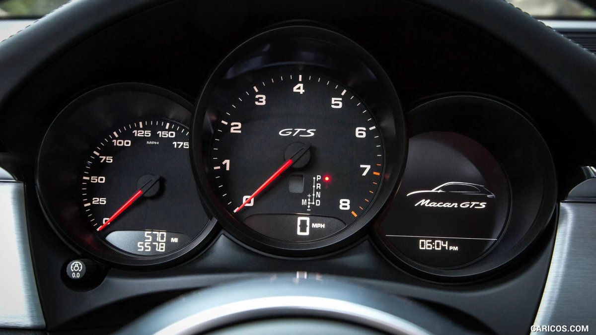 Шкала приборной панели Porsche Macan