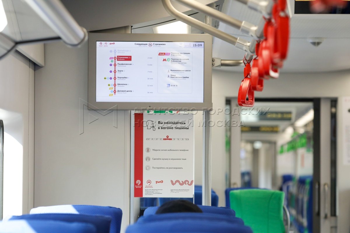 МЦК внутри вагона