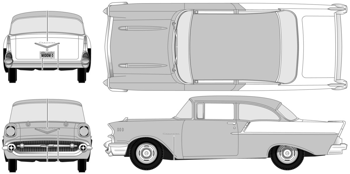 Chevrolet Pickup 1957 Blueprints