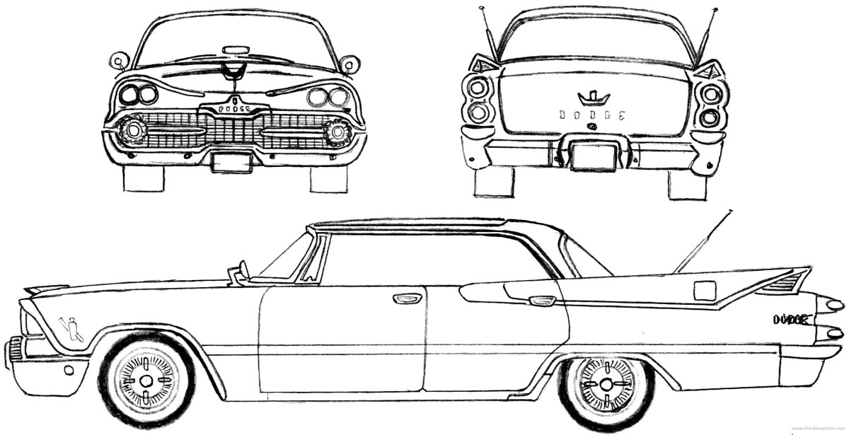 Dodge Charger Blueprint