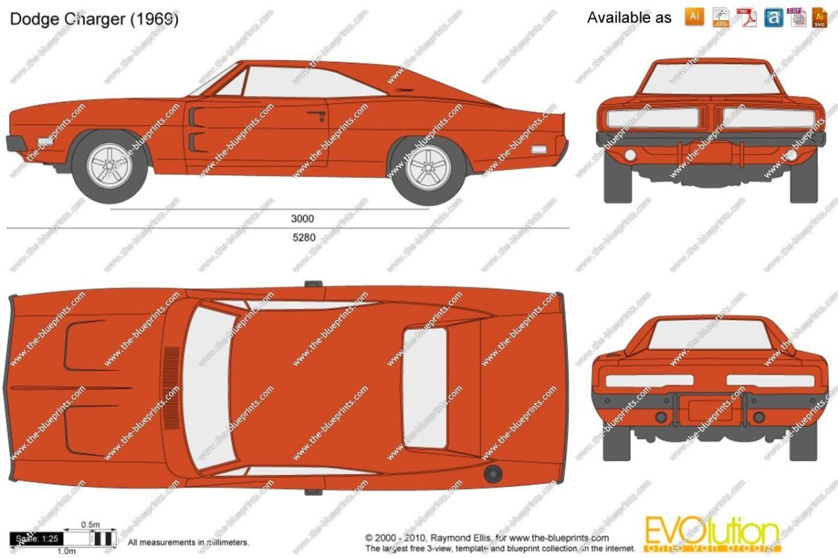 Чертеж Плимут роад раннер