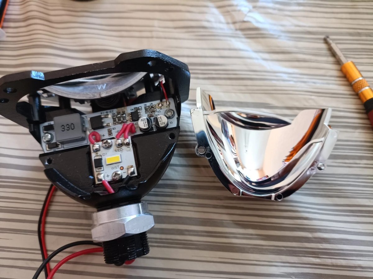 Установка bi-led модулей