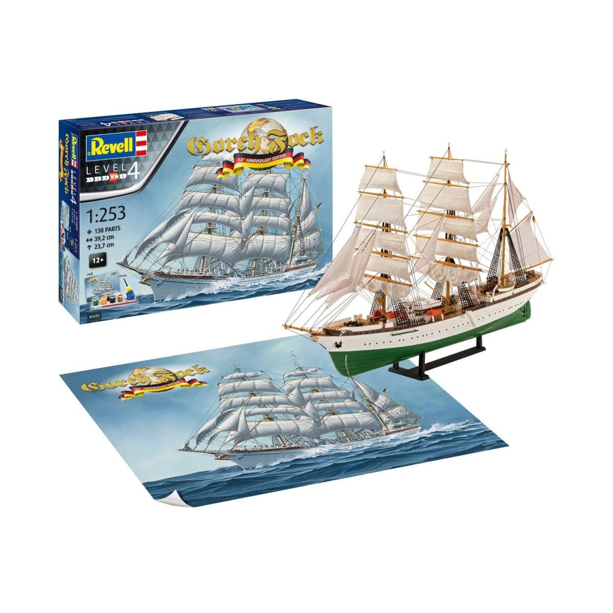 Моделист / Трехмачтовый Барк "Горх ФОК" 1/350