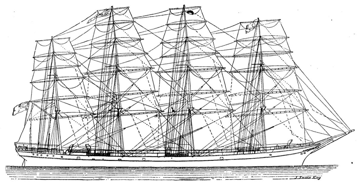 Четырехмачтовый Барк товарищ