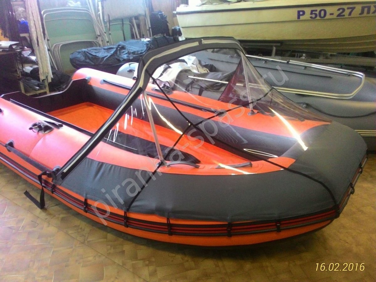 Носовой тент на лодку Альтаир 380